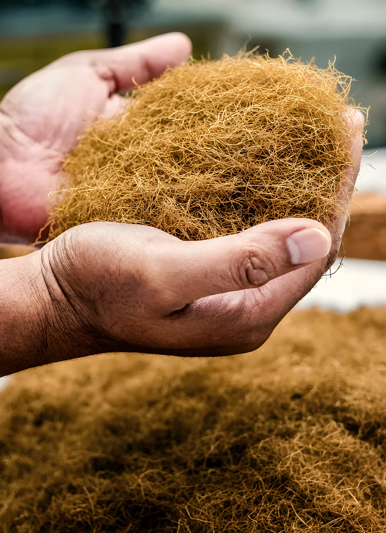 Feinschnitt-Tabak in der Hand